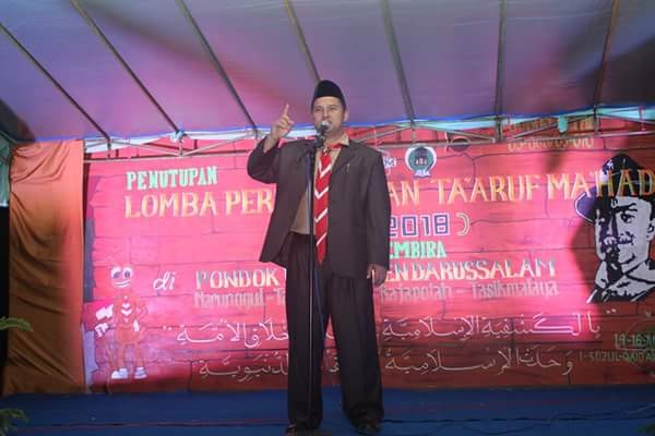 Sambutan sekaligusPenutupan LPTM2018 oleh Pimpinan pndok Ust H Ahmad Deni Rustandi, M.Ag