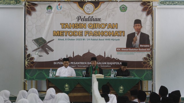 Pelatihan Tahsin Qiroah Metode Fasohati bersama KH Ahmad Baduhun Badawi AR.